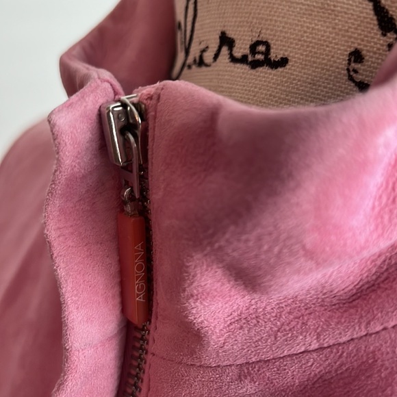 NWT AGNONA Ultra Luxury Genuine Brushed Leather Jacket - Picture 4 of 14